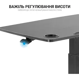 Геймерський стіл OfficePro ODM380 Black (ODM380B) - мініатюра 7
