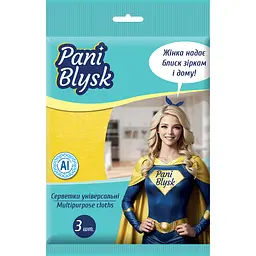 Серветки Pani Blysk універсальні 3 шт.