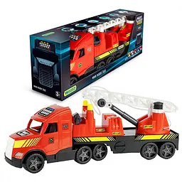 Авто Magic Truck "Пожежна машина" 36221 Wader, рухомі елементи, помпова подача води, в коробці (5900694362215) - мініатюра 3