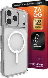 Чохол для iPhone 17 Pro Max ZAGG Gear4 Crystal Palace Clear Case MagSafe Прозорий протиударний - мініатюра 9