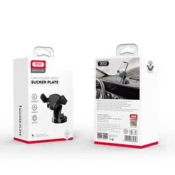 Автотримач XO C88 Suction Cup Car Bracket One-touch lock for stable travel Чорний - мініатюра 6