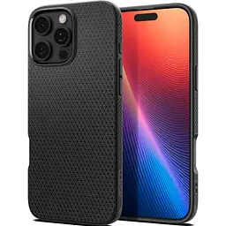 Чохол Spigen Liquid Air Matte Black для iPhone 16 Pro Max (ACS07988) - мініатюра 2