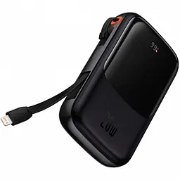 Power Bank Baseus Bipow Pro Digital Display Fast Charge 10000mAh 20W Lightning (Type-C cable) Black (PPQD020001)
