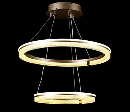 Підвісна світлодіодна люстра Splendid Ray LF9841/2 LED MK CF з кільцевим дизайном і димером - мініатюра 4
