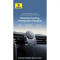 Автотримач із бездротовою зарядкою Baseus PrimeTrip VC2 Pro Black (C0013N00) [168718] - мініатюра 4