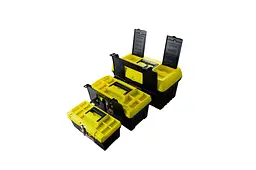 Комплект ящиків для інструментів переносних MasterTool 79-2001 12.5"х16"х19" у наборі 3 шт. жовті - мініатюра 3