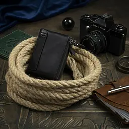 Гаманець унісекс 14941 Vintage чорний - мініатюра 4