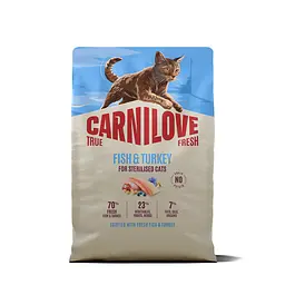 Сухий корм для стерилізованих котів Carnilove True Fresh Fish & Turkey Sterilised суперпреміум риба та індичка 2 кг