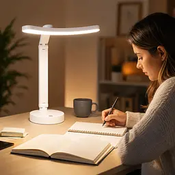 Акумуляторна настільна лампа BL 1967 / LED поворотний світильник / Сенсорна лампа біла - мініатюра 3