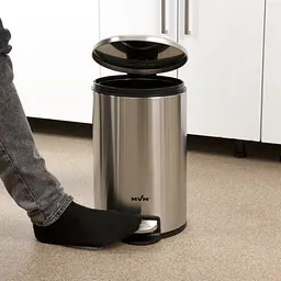 Відро для сміття МVM з кришкою та педаллю 12 л (BIN-16 12L SS) - мініатюра 8