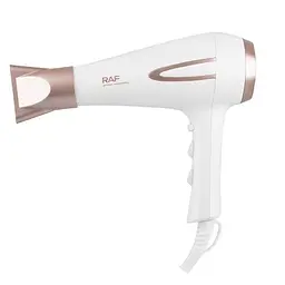 Фен для волосся RAF R.408 з концентратором 2200W White