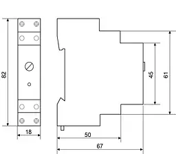 Реле часу на затримку увімкнення NTE8‑120В (STE8‑120В) АСКО‑УКРЕМ (A0090050004) - мініатюра 3