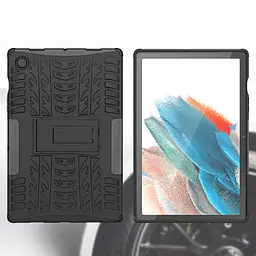 TPU+PC чохол Protector Stand для Samsung Galaxy Tab A8 10.5 (2021) Black - мініатюра 2