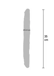 Двосторонній фалоімітатор Get Real Double Dong 14 Inch 35.5 см тілесний - мініатюра 5