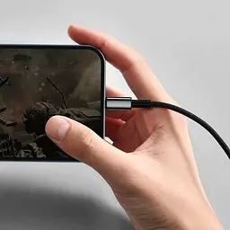 Кабель Baseus Tungsten Gold USB to Lightning 1m Black (CALWJ-01) [92814] - мініатюра 8