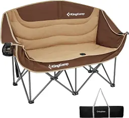 Крісло розкладане KingCamp Canna C20 Plus Khaki/Coffee