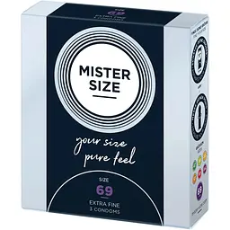 Презервативи Mister Size - Pure feel - 69 (3 condoms)