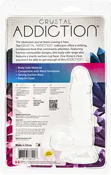Прозорий фалоімітатор Addiction - Clear Dildo with Balls 6″, віброкуля в подарунок - мініатюра 5