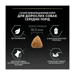 Сухий корм для собак Purina Pro Plan Medium з чутливим травленням (ягня) 14 кг (7613035214774) - мініатюра 2