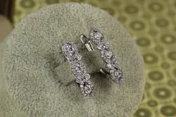 Сережки Xuping Jewelry Вінчання 2,3 см сріблясті - мініатюра 2