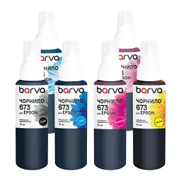 Комплект чернил Barva Epson 673, Black/Cyan/Magenta/Yellow/Light Cyan/Light Magenta, 6x70 мл, водорастворимый, флакон OneKey (E673-070-MP)