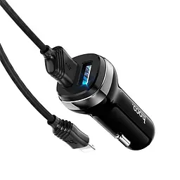Автомобільний зарядний пристрій Hoco Z40 2USB 2.4A Type-C Чорний (Оригінал) - мініатюра 5
