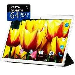 Планшет-телефон Adronix MT232 3G Silver 2/32GB + Чохол-книжка + Карта пам'яті 64GB - мініатюра 2