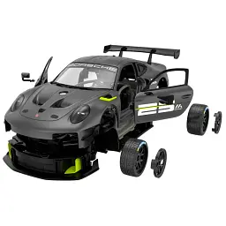 Машинка-конструктор Rastar Porsche 911 GT2 RS Clubsport 25 1:18. Сірий - мініатюра 3