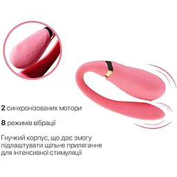 Смарт-вібратор для пар Zalo Fanfan Rouge Pink - мініатюра 5