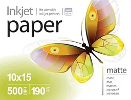 Фотопапір, матовий, A6 (10x15), 190 г/м² PrintPro teh0033175