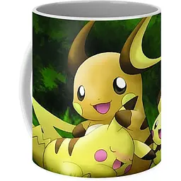 Кухоль GeekLand Покемон Го Pokemon Go Pikachu Raichu Pichu PG.01.18 330 мл білий - мініатюра 3