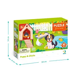 Дитячий пазл "Песик і курчата" DoDo Toys 300681, 30 елементів - мініатюра 5