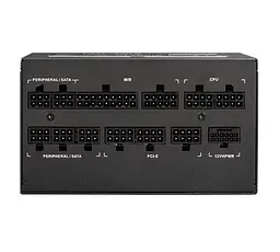 Блок живлення Chieftec 1300 Вт Polaris Pro, Black, модульний, 80+ Platinum, Active PFC, 135 мм FDP, 4xMolex / 12xSATA / 1x16-pin / 6x6+2-pin / 1x20+4-pin / 2x4+4-pin, захист AFC/OCP/OPP/OTP/OVP/SCP/SIP/UVP, ATX 12V 3.0 (PPX-1300FC-A3) - мініатюра 2