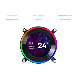 Система рідинного охолодження Lian Li HydroShift II LCD-C 360TL, Black (G89.GHS2LCD36TB.00) - мініатюра 10