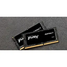 Пристрій для ноутбуків Kingston Fury 32 GB SO-DIMM DDR4 3200 MHz Impact (KF432S20IB/32) - мініатюра 3
