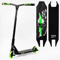 Самокат трюковий Best Scooter 53х12х85 см Чорно-зелений 000231351 - мініатюра 7