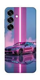 TPU чохол Demsky Pink neon car для Samsung Galaxy S25
