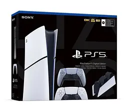 Ігрова консоль Sony PlayStation 5 Slim Digital Edition + DualSense Sterling Silver + Charging Station - мініатюра 6