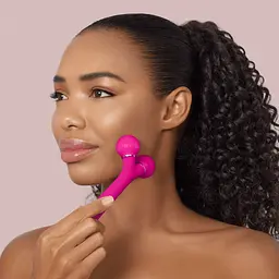 Електронний звуковий ролик для обличчя GESKE Sonic Facial Roller 4 в 1 бузковий - мініатюра 5