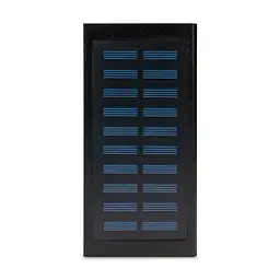 Повербанк з сонячною панеллю 20000mAh Power Bank Kraft KPB-1020SLIM Black LED-ліхтар (43-00063)