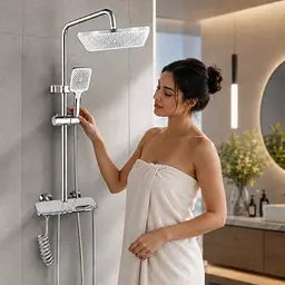 Душ / змішувач Faucet CRH-8916 багатофункціональний метал / Душова стійка у ванну / Комплект для душу - мініатюра 2