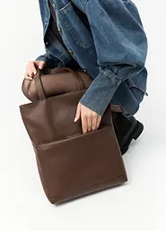 Жіноча сумка Sambag Largo шоколадна 41 х 30 х 10 см (93220020) - мініатюра 6