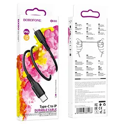 Дата кабель Borofone BX80 Succeed Type-C to Lightning 20W (1m) Black - мініатюра 5