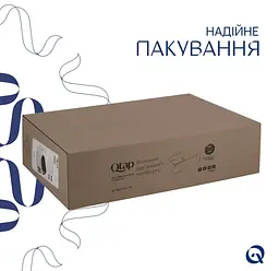 Раковина накладна Qtap Robin 600x390x150 мм, Matt Black, прямокутна, без донного клапана QT132143PMBMBN - мініатюра 5