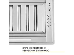 Витяжка WEILOR PPE 8265 SS 1250 LED Strip - мініатюра 7