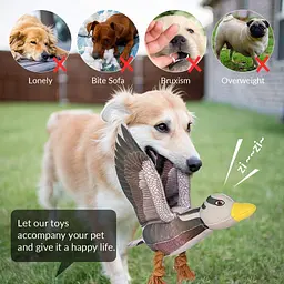 М'яка іграшка для собак Wild Goose Rope Squeaker - мініатюра 4