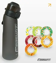 Спортивна пляшка для води EasyFit Air Up 650 мл з 7 капсулами (EF-7005s-7) - мініатюра 1