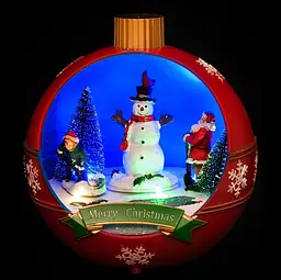 Прикраса декоративна House of Seasons Luville Collectables Куля Новорічна (8718861435313RED) - мініатюра 2