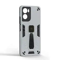 Чехол для Motorola G06 4G/G06 Power 4G, Proover, серый, с подставкой и магнитом, противоударный, ударопрочный, бронированный, панель-накладка, защита всего корпуса, термополиуретан (TPU) + поликарбонат (PC), ArmorStandart (ARM89065) - мініатюра 2