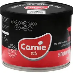 Консерви для собак Carnie Dog м'ясний паштет з яловичини 185 г (4820255190198)